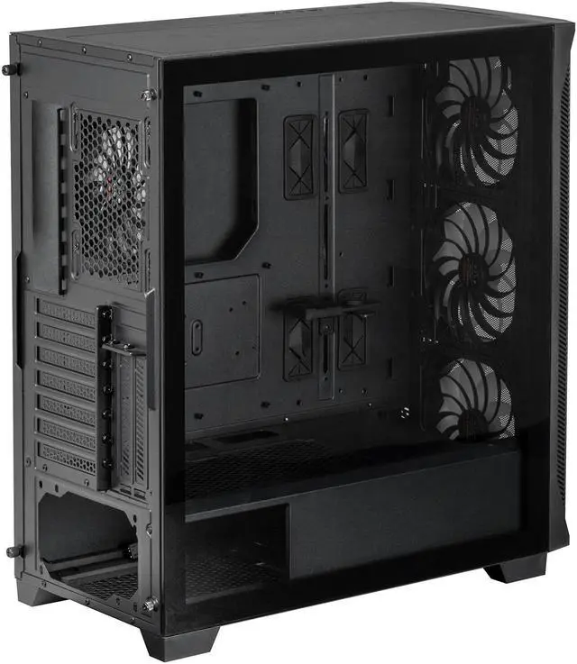 Alt view image 9 of 10 - Enermax StarryKnight SK30 V2 - E-ATX Mid Tower PC Gaming Case - Mesh Front Panel & Tempered Glass Side Panel - 4X SquA ADV ARGB PWM Fans - Built-in GPU Anti-Sag Bracket & RGB Lighting Hub