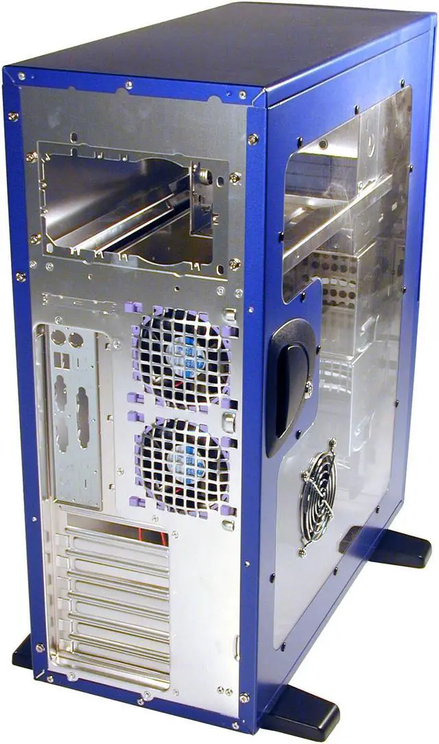Alt view image 6 of 6 - CHIEFTEC Dragon AX-01BLD U2F SF 0W Blue Aluminum Server Computer Case