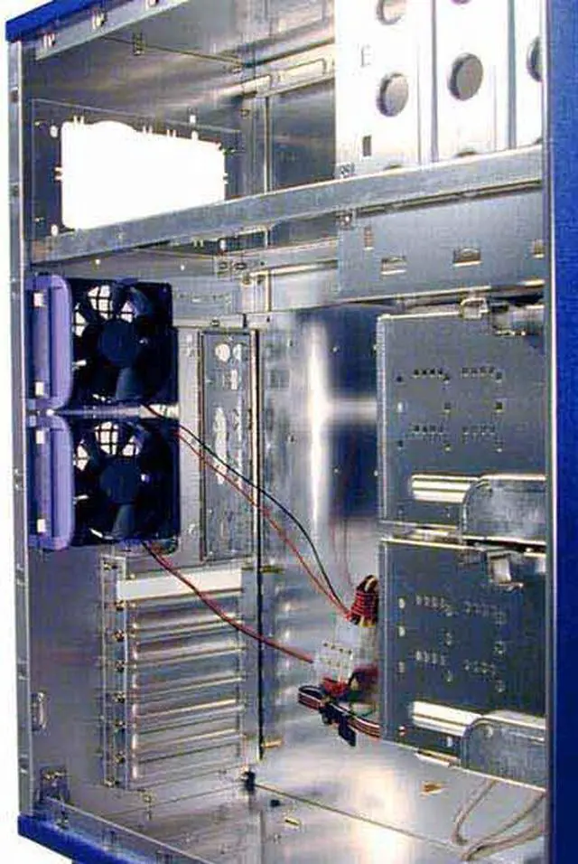 Alt view image 5 of 6 - CHIEFTEC Dragon AX-01BLD U2F SF 0W Blue Aluminum Server Computer Case