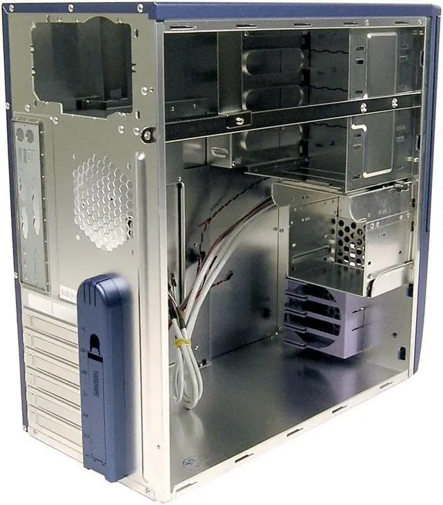 Alt view image 5 of 7 - CHENMING 301KEBL-0-AW Blue Aluminum ATX Mid Tower Computer Case
