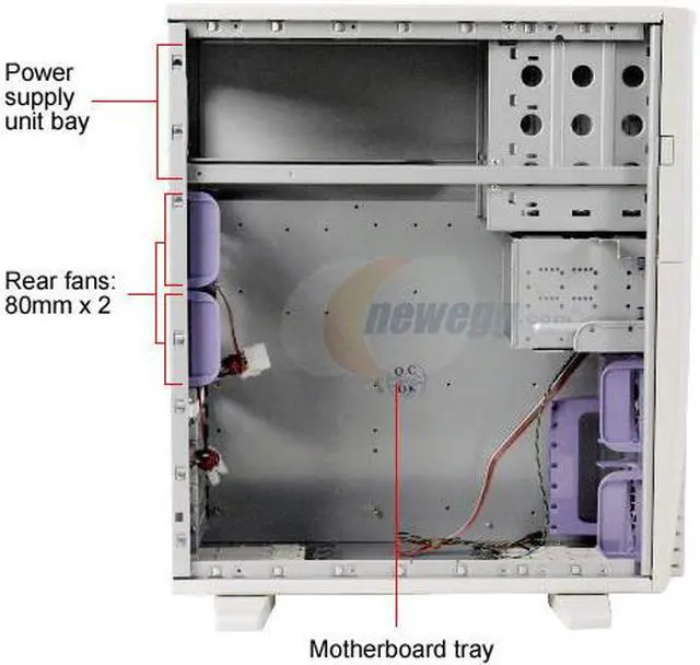 Alt view image 4 of 11 - CHENMING 601AW-F-0 Beige 1.0mm SECC ATX Mid Tower Computer Case