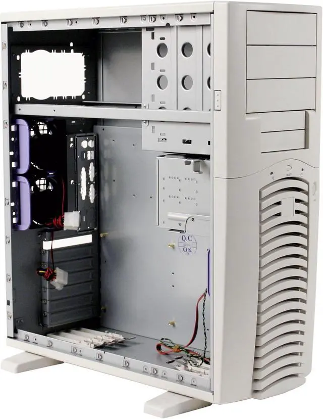 Alt view image 6 of 11 - CHENMING 601AW-F-0 Beige 1.0mm SECC ATX Mid Tower Computer Case