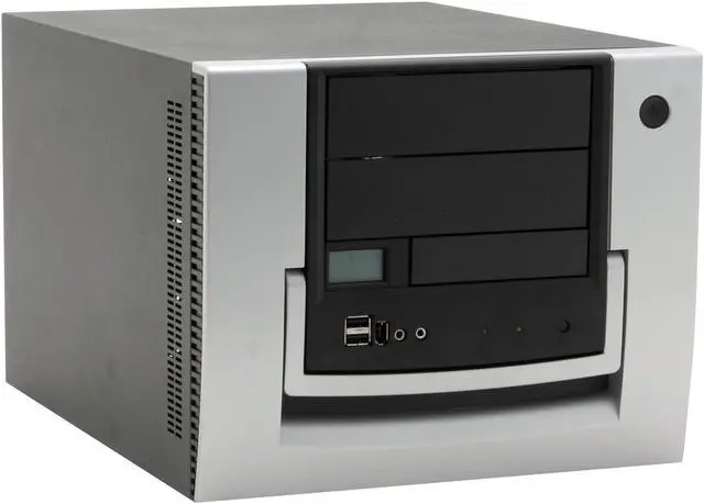 Main image of CHENMING 118-AL-BLK-0-300PSU Black/ Silver Aluminum Micro ATX Desktop Computer Case 300W Power Supply