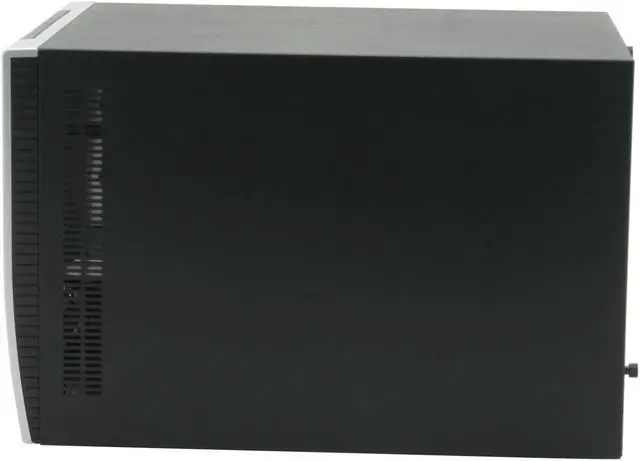 Alt view image 5 of 12 - CHENMING 118-AL-BLK-0-300PSU Black/ Silver Aluminum Micro ATX Desktop Computer Case 300W Power Supply