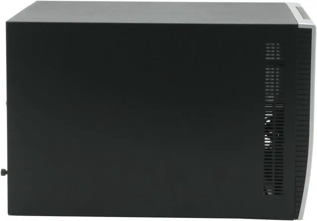 Alt view image 7 of 12 - CHENMING 118-AL-BLK-0-300PSU Black/ Silver Aluminum Micro ATX Desktop Computer Case 300W Power Supply