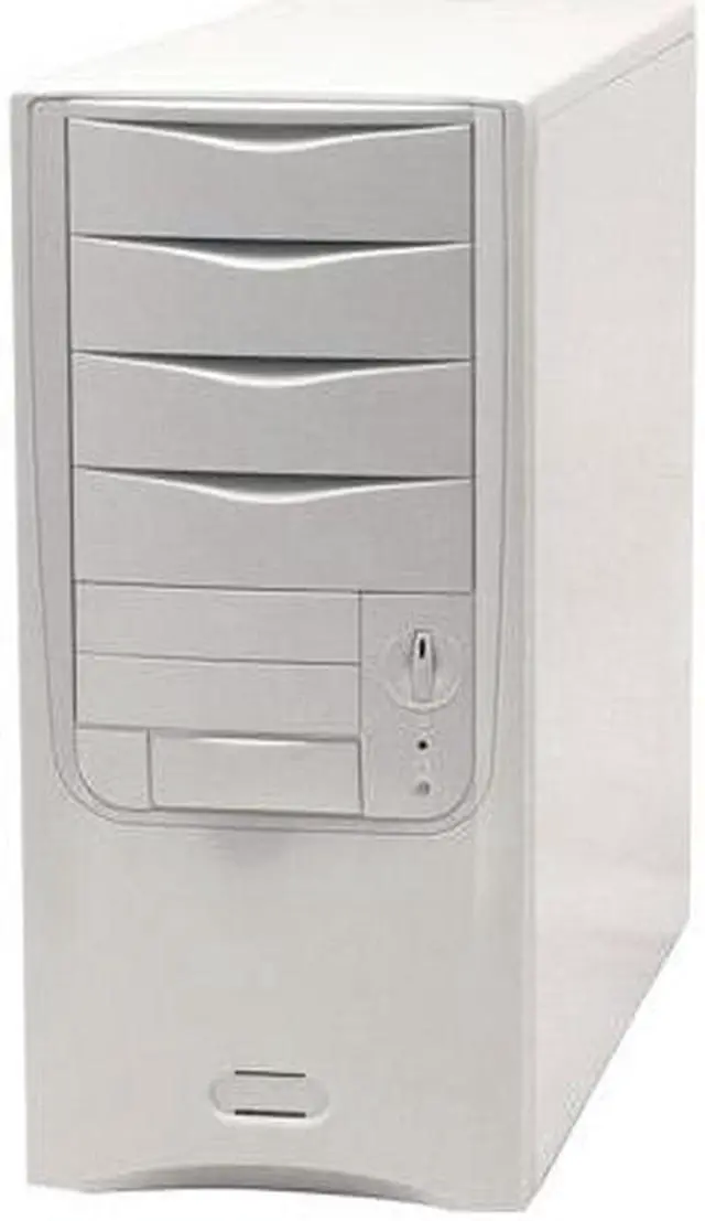 Alt view image 2 of 15 - Ever Case E4252-PCT Beige Steel ATX Mid Tower Computer Case 300W Power Supply