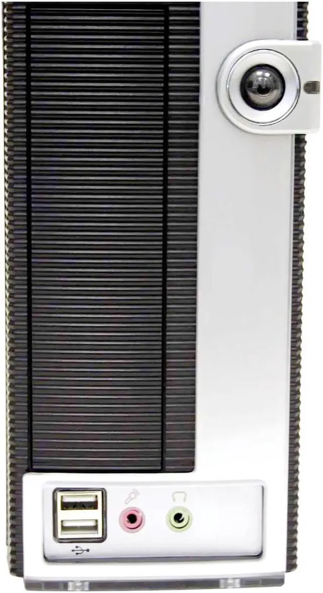 Alt view image 2 of 14 - Ever Case E1290B-L24 Black/Silver Steel Micro ATX Desktop Computer Case 240W Power Supply