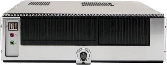 Alt view image 7 of 14 - Ever Case E1290B-L24 Black/Silver Steel Micro ATX Desktop Computer Case 240W Power Supply
