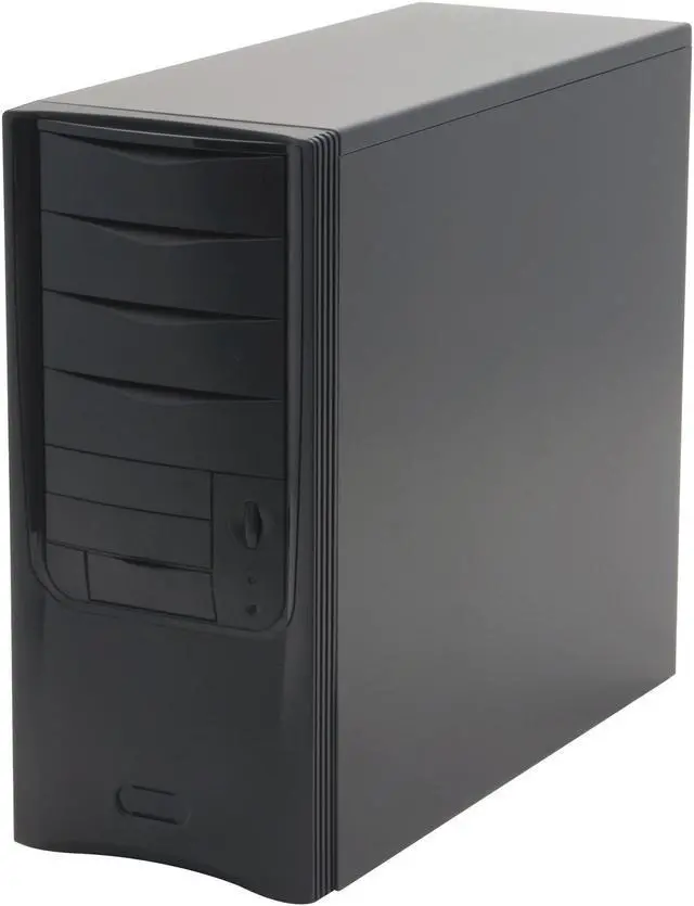 Alt view image 3 of 12 - Ever Case E4252BB-53 Black Steel ATX Mid Tower Computer Case