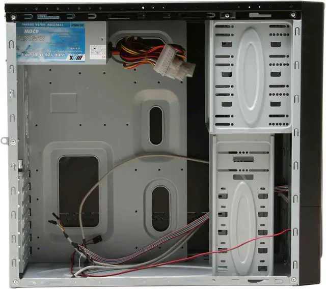 Alt view image 7 of 15 - ARK A502-1 Black Steel ATX Mid Tower Computer Case 420W Power Supply