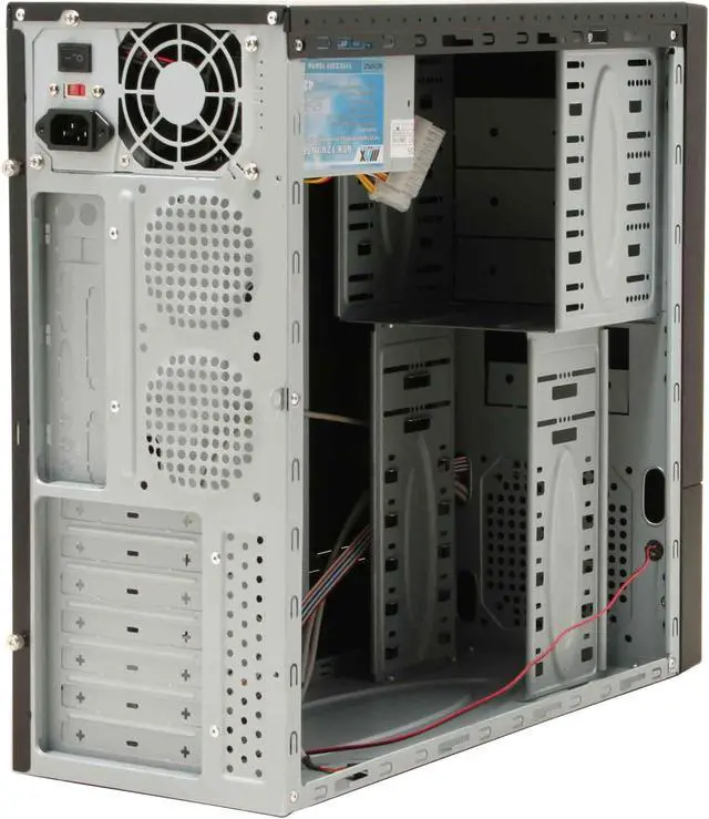 Alt view image 9 of 15 - ARK A502-1 Black Steel ATX Mid Tower Computer Case 420W Power Supply