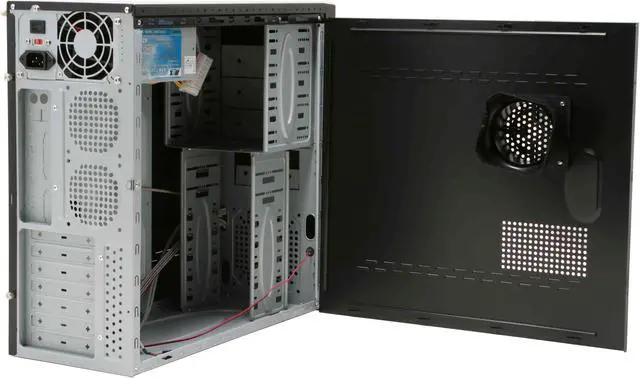 Alt view image 10 of 15 - ARK A502-1 Black Steel ATX Mid Tower Computer Case 420W Power Supply