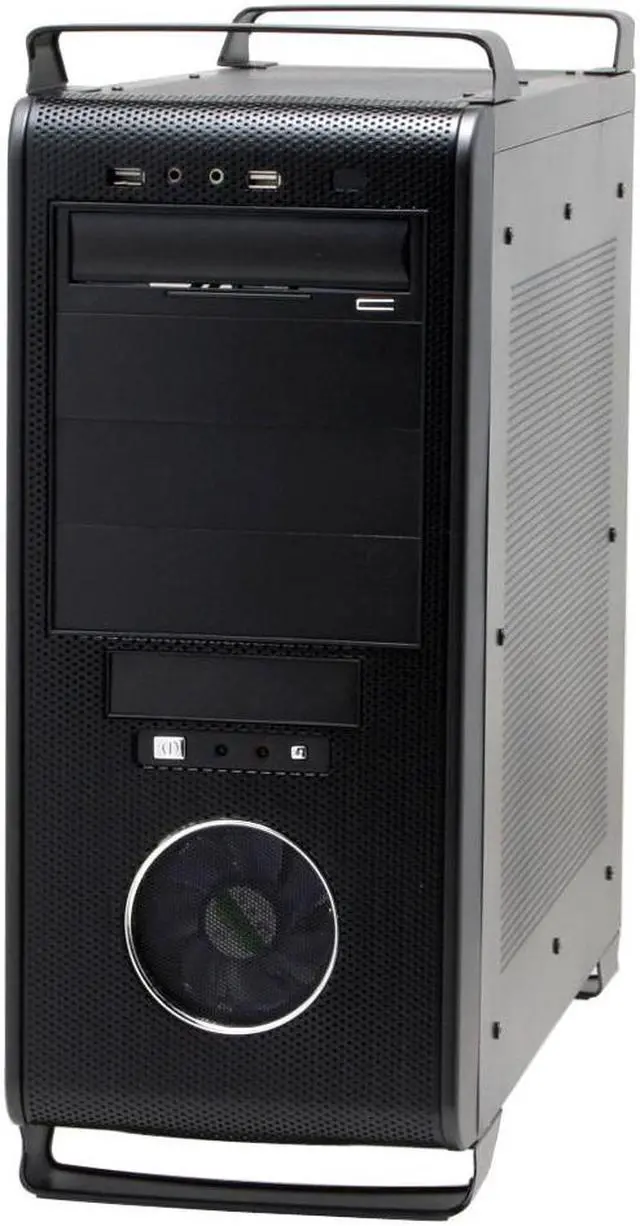 Alt view image 2 of 16 - ARK 6099S BK Black Steel ATX Mid Tower Computer Case 400W Power Supply