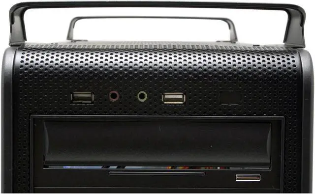 Alt view image 4 of 16 - ARK 6099S BK Black Steel ATX Mid Tower Computer Case 400W Power Supply