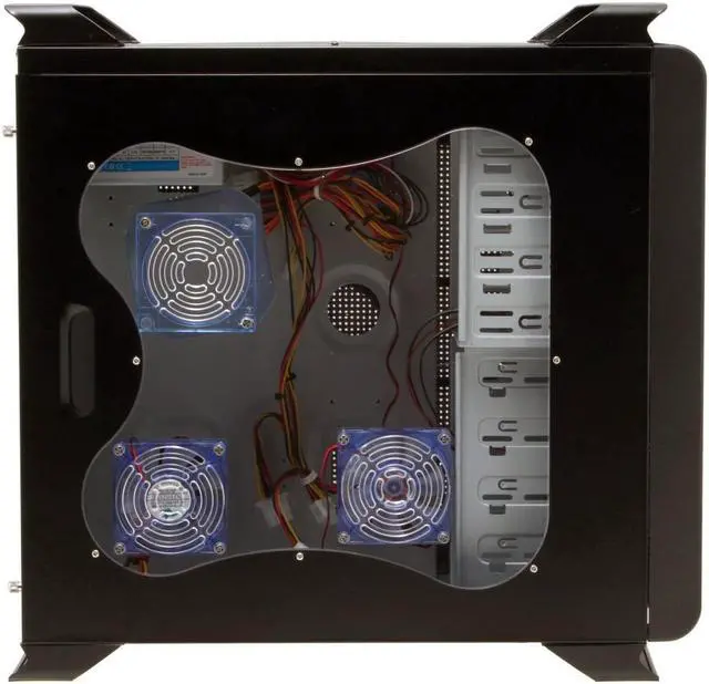 Alt view image 5 of 16 - ARK 6099S BK Black Steel ATX Mid Tower Computer Case 400W Power Supply
