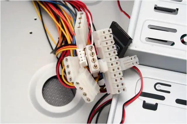 Alt view image 12 of 16 - ARK 6099S BK Black Steel ATX Mid Tower Computer Case 400W Power Supply