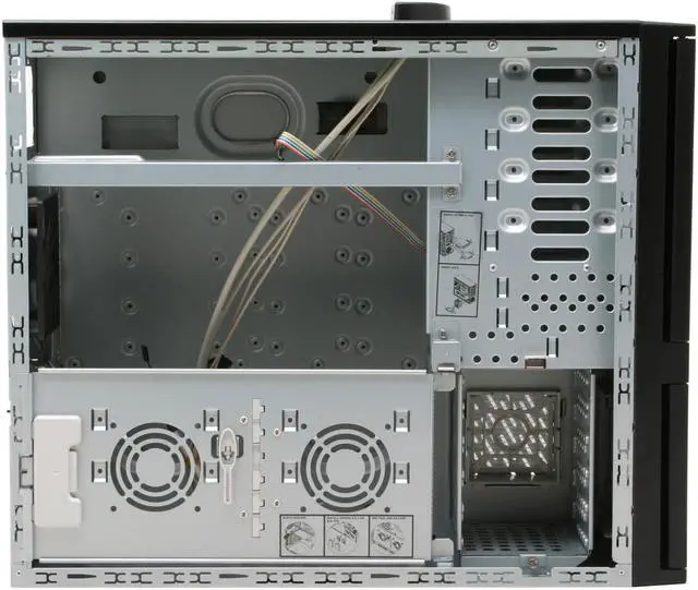Alt view image 8 of 13 - ARK SR-8100BK Black Pedestal Server Case 4 External 5.25" Drive Bays