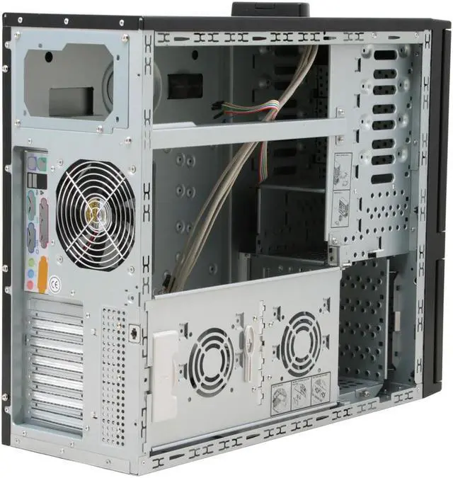 Alt view image 10 of 13 - ARK SR-8100BK Black Pedestal Server Case 4 External 5.25" Drive Bays