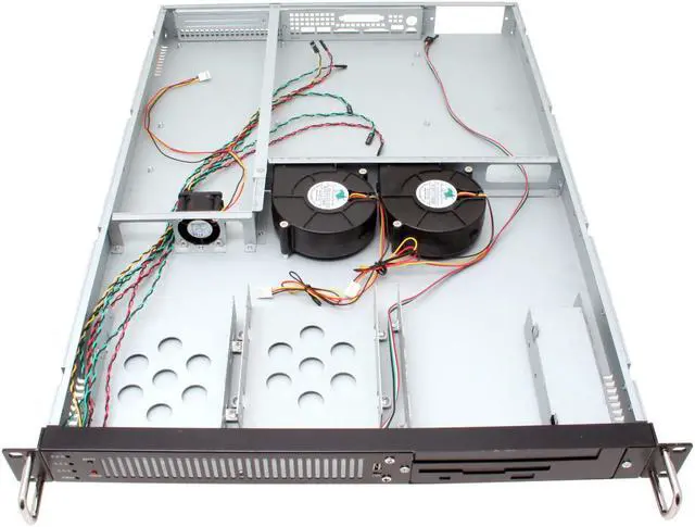 Alt view image 6 of 11 - ARK IPC-1U-600 Black 1U Rackmount Server Case 1 External 5.25" Drive Bays