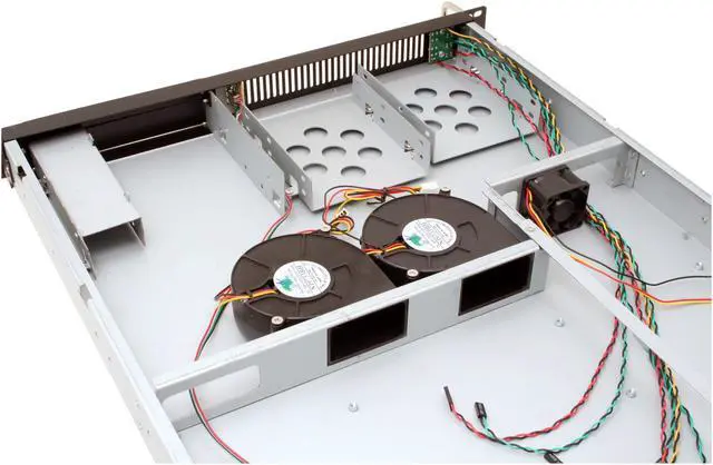 Alt view image 8 of 11 - ARK IPC-1U-600 Black 1U Rackmount Server Case 1 External 5.25" Drive Bays