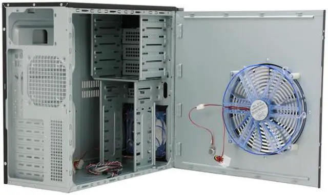 Alt view image 5 of 11 - ARK GL-09A Black Steel ATX Mid Tower Computer Case