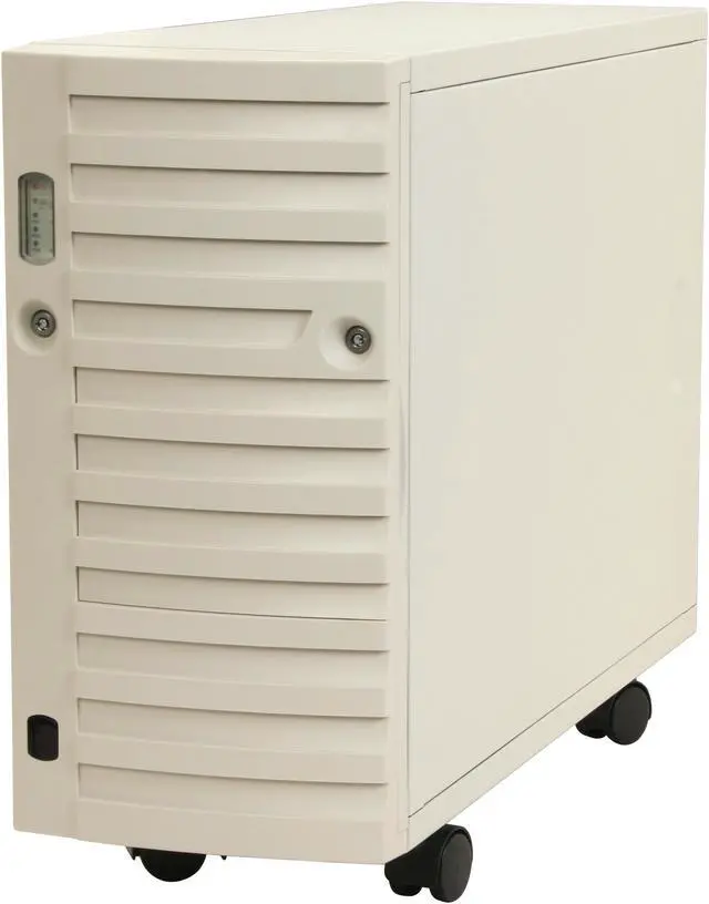 Alt view image 3 of 13 - ARK EN-8950 Beige Pedestal Server Case 9 External 5.25" Drive Bays