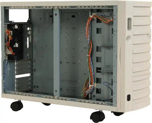 Alt view image 11 of 13 - ARK EN-8950 Beige Pedestal Server Case 9 External 5.25" Drive Bays