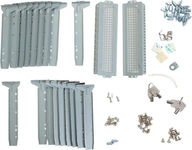 Alt view image 12 of 13 - ARK EN-8950 Beige Pedestal Server Case 9 External 5.25" Drive Bays