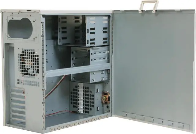 Alt view image 5 of 11 - ARK SR20502 Beige Tower Server Case 3 External 5.25" Drive Bays