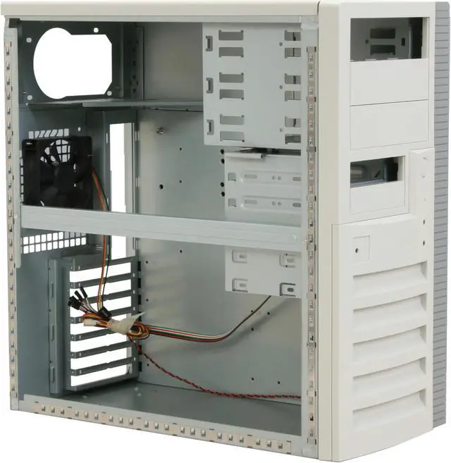 Alt view image 8 of 11 - ARK SR20502 Beige Tower Server Case 3 External 5.25" Drive Bays