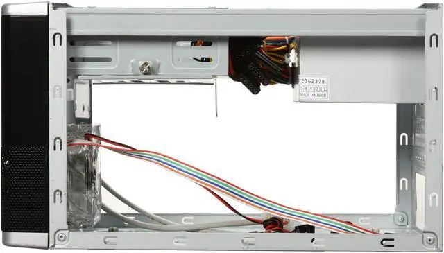 Alt view image 8 of 9 - ARK PI-01 (UV coating) Black Mini-ITX Tower Computer Case 300W Power Supply