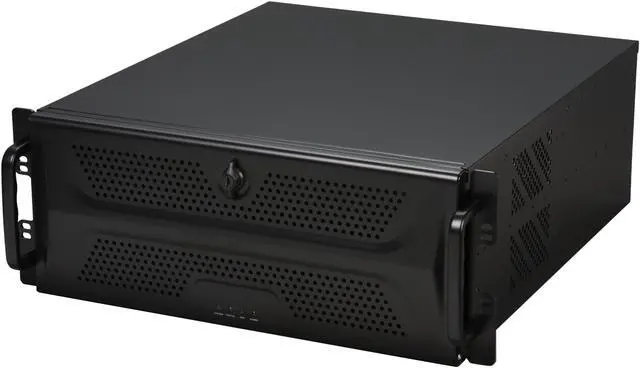 Main image of ARK IPC-4570 Black Steel 4U Rackmount Server Chassis 3 External 5.25" Drive Bays