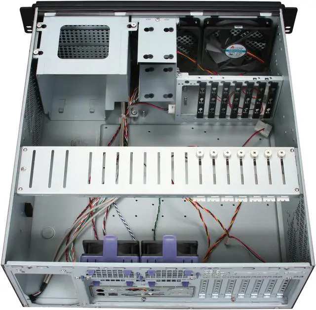Alt view image 5 of 7 - ARK IPC-4570 Black Steel 4U Rackmount Server Chassis 3 External 5.25" Drive Bays
