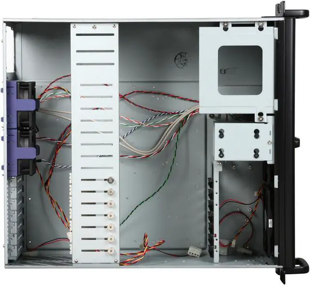 Alt view image 6 of 7 - ARK IPC-4570 Black Steel 4U Rackmount Server Chassis 3 External 5.25" Drive Bays