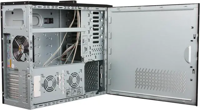 Alt view image 5 of 10 - ARK SR-801BK Pedestal Server Case 4 External 5.25" Drive Bays