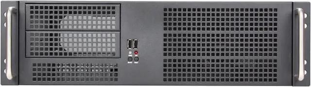 Alt view image 2 of 7 - ARK IPC-3U380 Black 1.2mm SGCC 3U Rackmount Server Chassis 2 External 5.25" Drive Bays