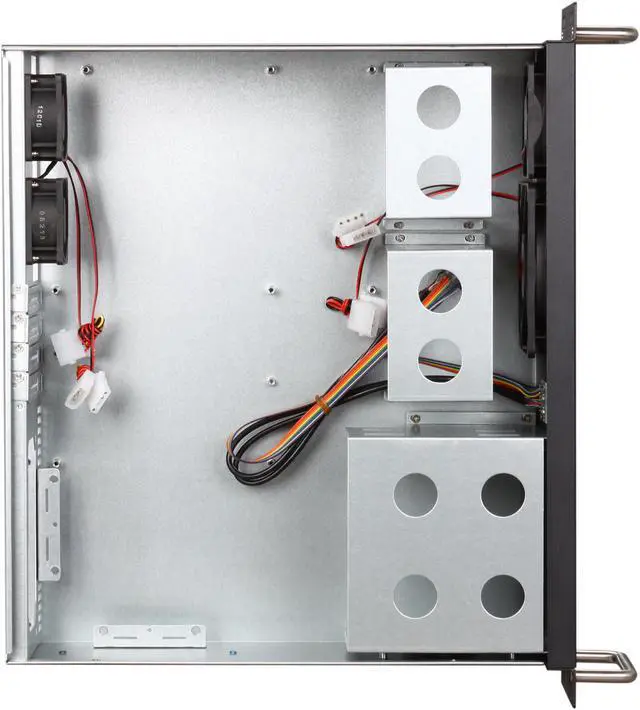 Alt view image 5 of 7 - ARK IPC-3U380 Black 1.2mm SGCC 3U Rackmount Server Chassis 2 External 5.25" Drive Bays