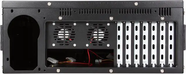 Alt view image 5 of 8 - ARK 4U406 Black 1.0mm thick 4U Rackmount Server Chassis 2 External 5.25" Drive Bays