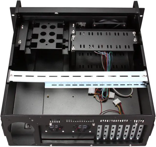 Alt view image 6 of 8 - ARK 4U406 Black 1.0mm thick 4U Rackmount Server Chassis 2 External 5.25" Drive Bays