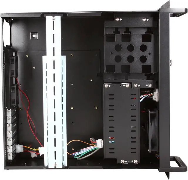 Alt view image 7 of 8 - ARK 4U406 Black 1.0mm thick 4U Rackmount Server Chassis 2 External 5.25" Drive Bays