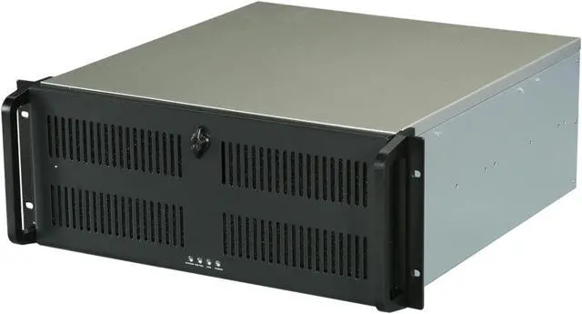 Main image of ARK 4U-500-S Black front panel/ Silver body 1.2mm SECC Zinc-Coated Steel (Chassis) Aluminum Alloy (Handle) 4U Rackmount Server Case 3 External 5.25" Drive Bays