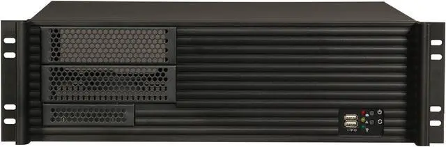 Alt view image 2 of 7 - ARK 3U390A Black 3U Rackmount Server Case w/o Power Supply 2 External 5.25" Drive Bays
