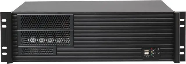 Alt view image 2 of 7 - ARK IPC-3U390APS Black 3U Rackmount Server Case 500W 80PLUS Bronze 2 External 5.25" Drive Bays
