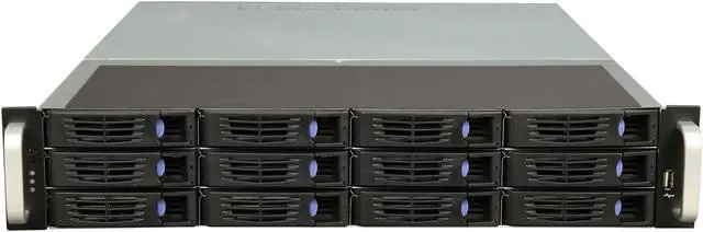 Alt view image 2 of 7 - ARK IPC-2U212 Black 2U Rackmount Server Chassis PS-2 or Mini-redundant PSU