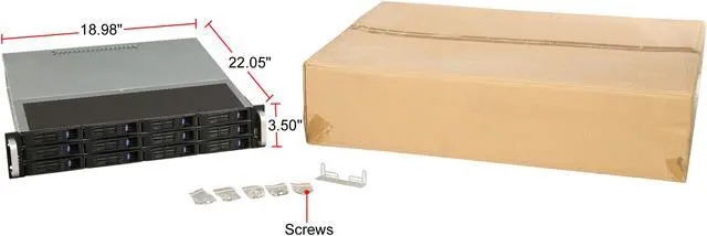 Alt view image 7 of 7 - ARK IPC-2U212 Black 2U Rackmount Server Chassis PS-2 or Mini-redundant PSU