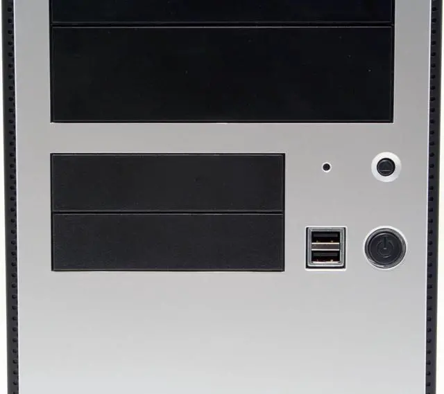 Alt view image 5 of 16 - Antec NSK 4400 Black/ Silver 0.8mm cold-rolled steel ATX Mini Tower Computer Case 380W Power Supply