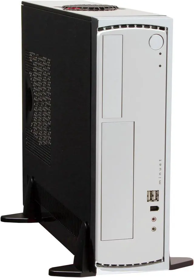 Main image of Antec Minuet 300 Black/Silver Steel / Plastic Micro ATX Slim Case Computer Case 300W ATX12V Power Supply