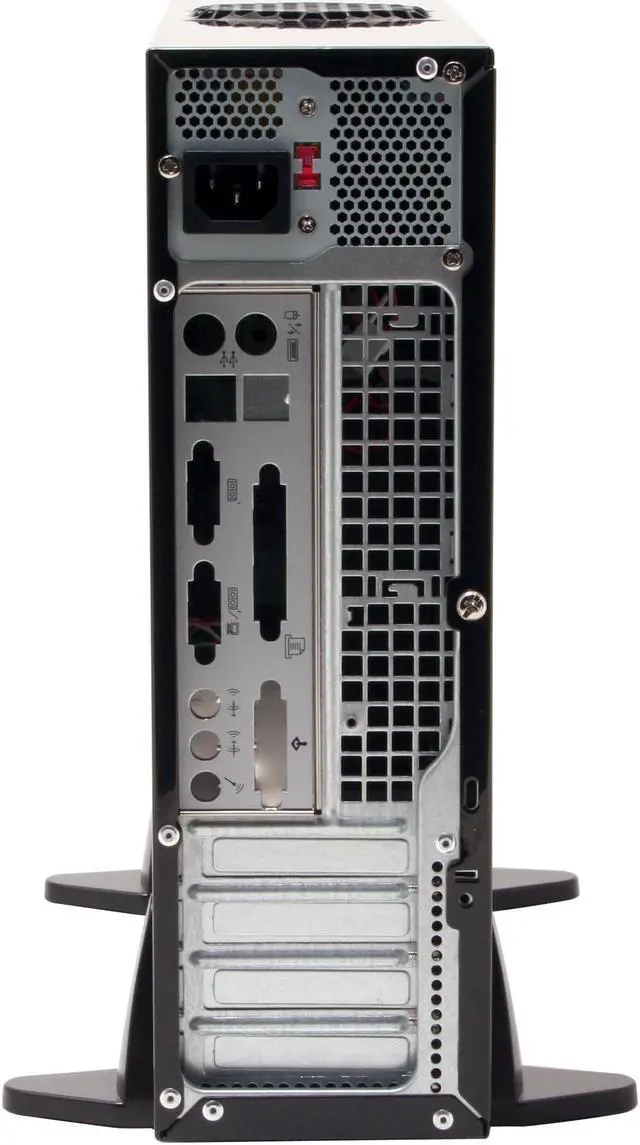 Alt view image 11 of 14 - Antec Minuet 300 Black/Silver Steel / Plastic Micro ATX Slim Case Computer Case 300W ATX12V Power Supply