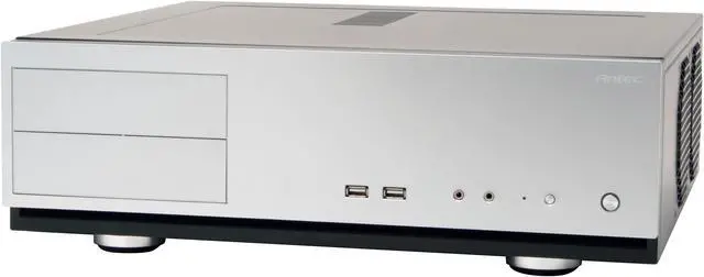 Alt view image 3 of 13 - Antec Solution Series NSK2400 Black/Silver Steel Micro ATX Desktop Computer Case 380W ATX12V v2.0 Power Supply