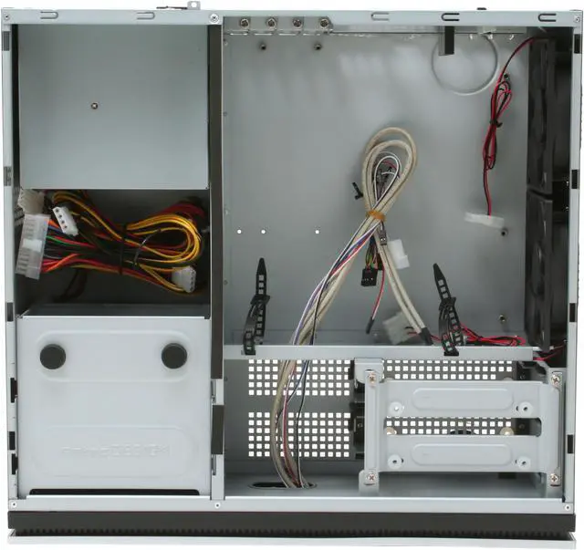 Alt view image 7 of 13 - Antec Solution Series NSK2400 Black/Silver Steel Micro ATX Desktop Computer Case 380W ATX12V v2.0 Power Supply